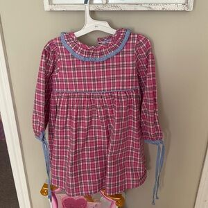 Classic whimsy girls plaid dress